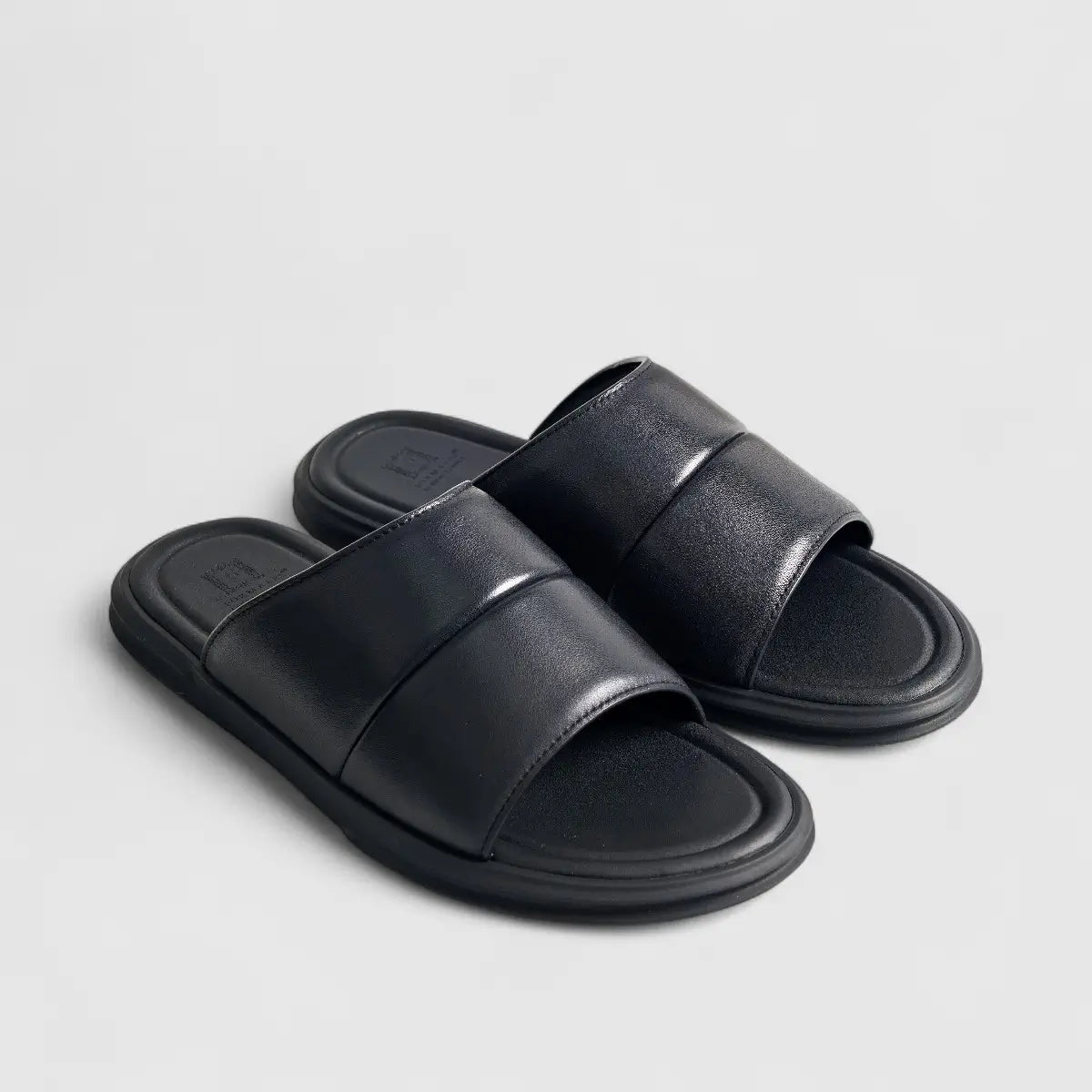 Formales Leather Sandal FM2526-9 Black FS9 Sandals | familyshoecentre