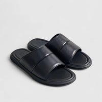 Formales Leather Sandal FM2526-9 Black FS9 Sandals | familyshoecentre