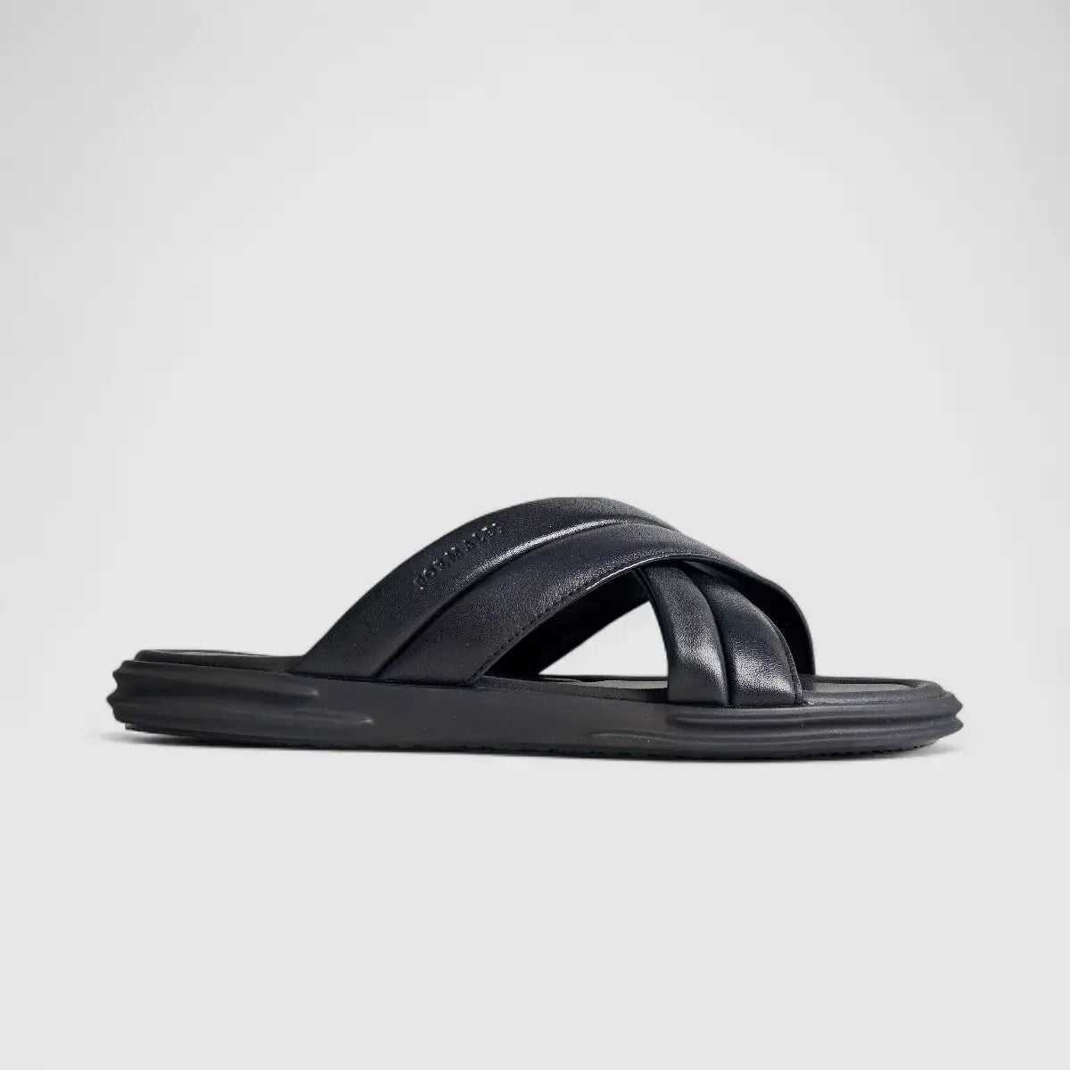 Formales Leather Sandal FM2526-10 Black FS10 Sandals | familyshoecentre