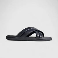Formales Leather Sandal FM2526-10 Black FS10 Sandals | familyshoecentre