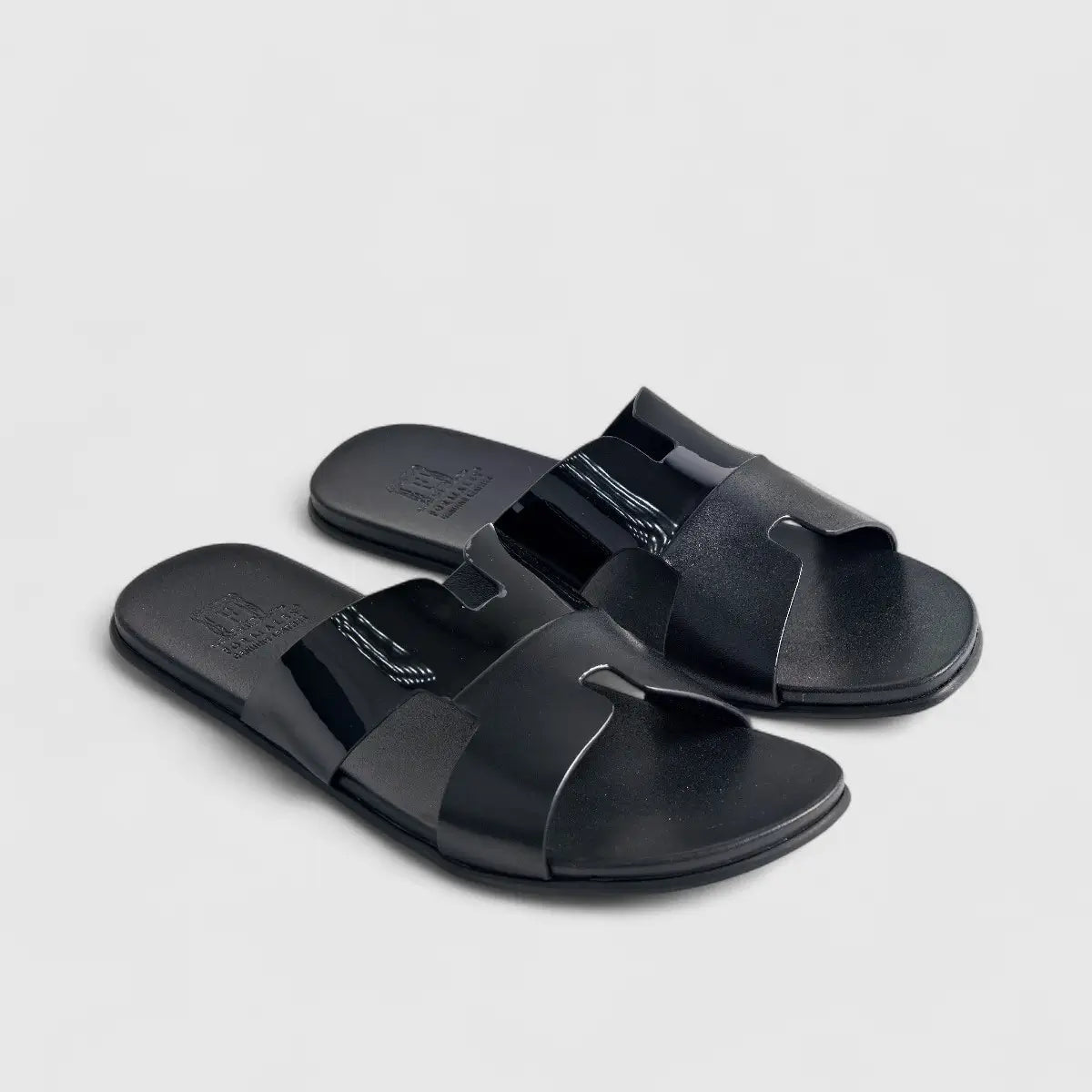 Formales Leather Sandal FM2526-14 Black FS14 Sandals | familyshoecentre