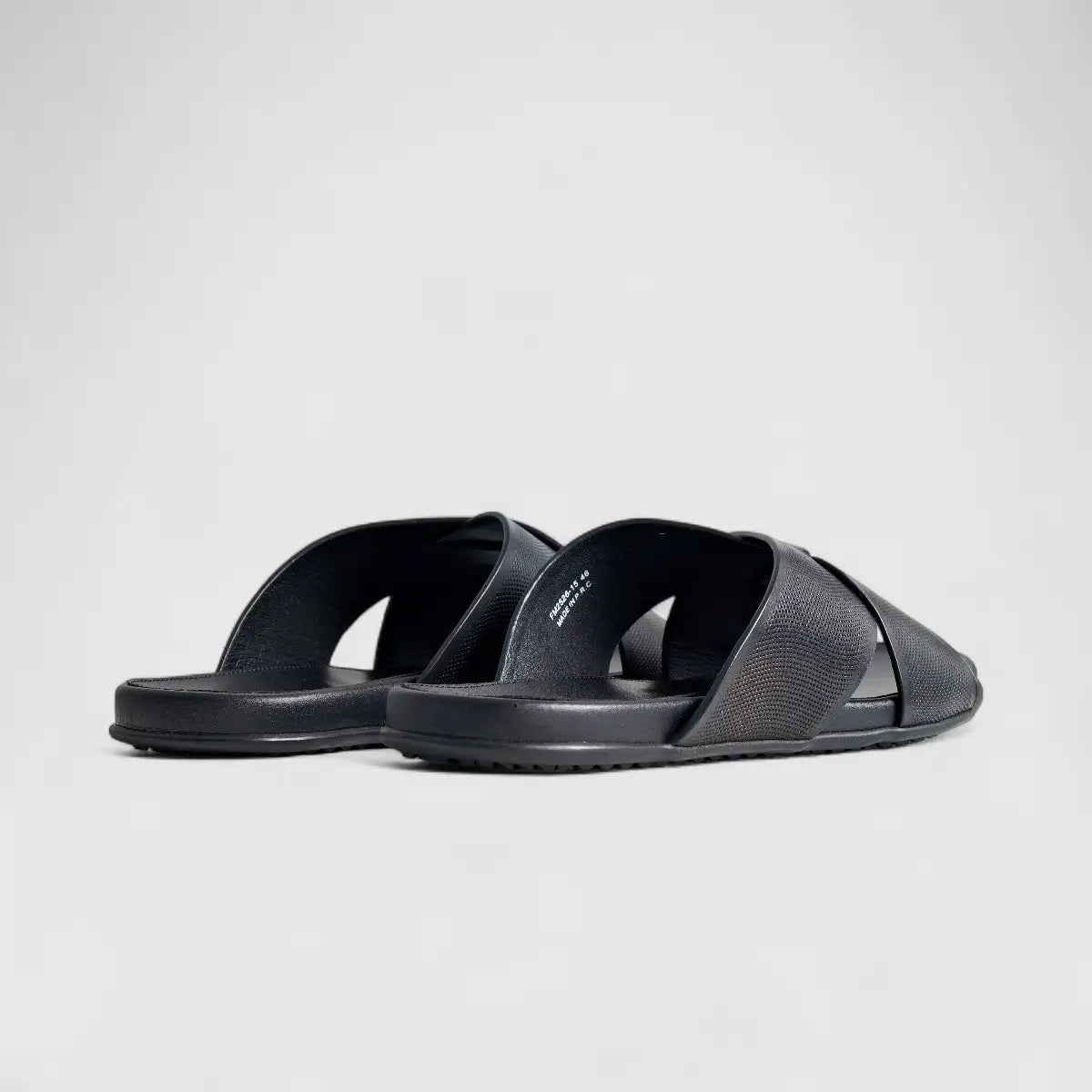 Formales Leather Sandal FM2526-15 Black FS15 Sandals | familyshoecentre