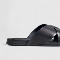 Formales Leather Sandal FM2526-15 Black FS15 Sandals | familyshoecentre