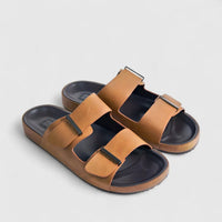 Formales Leather Sandal FM2526-4 Tan FS4 Sandals | familyshoecentre