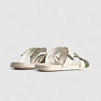 Formales Leather Sandal FM2526-8 White/Olive FS8B Sandals | familyshoecentre