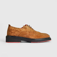 Formales Men's Chunky Sole Lace Up 4116 Tan Suede FC120