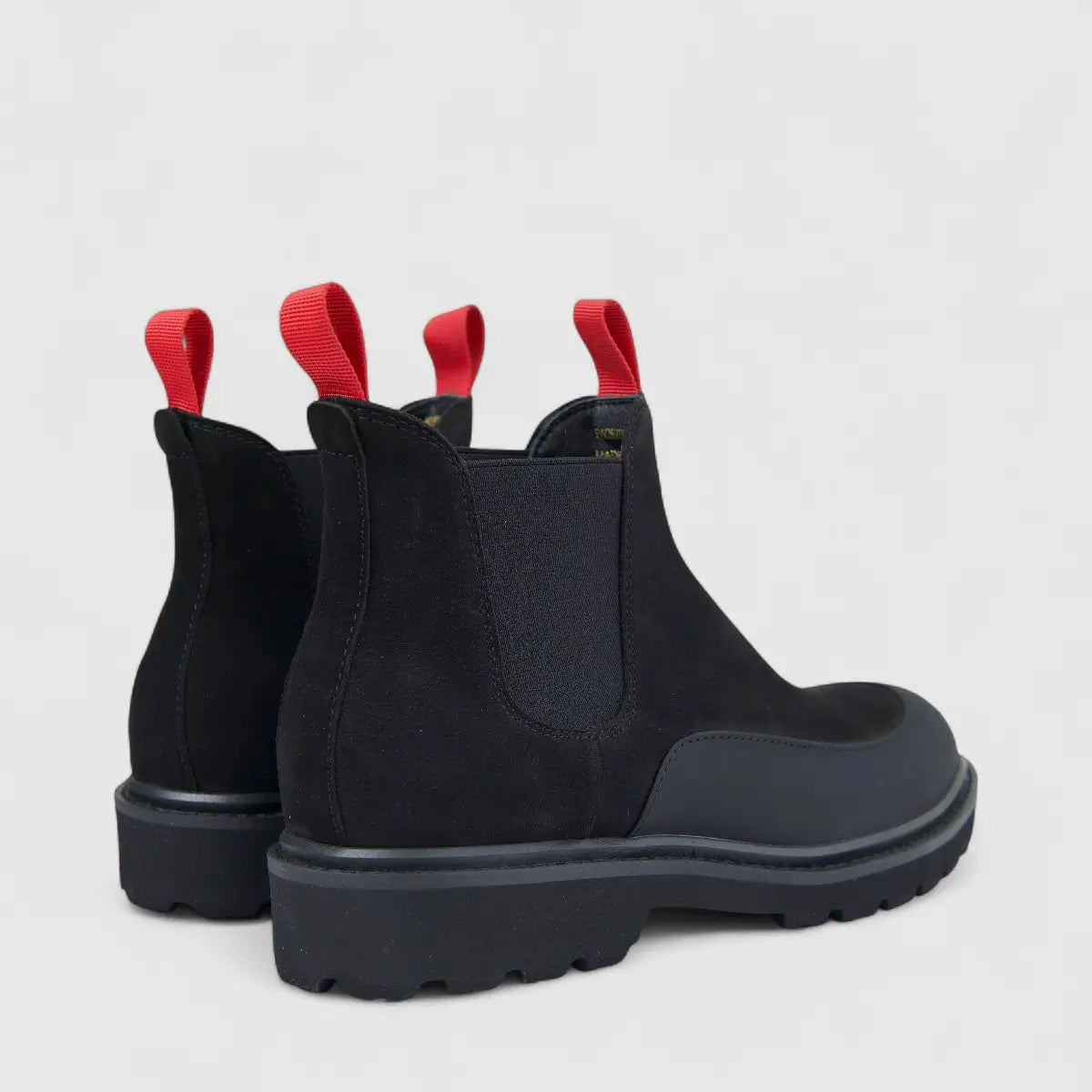Formales Men's Leather Chunky Sole Chelsea Boot FW267003 Black FD3