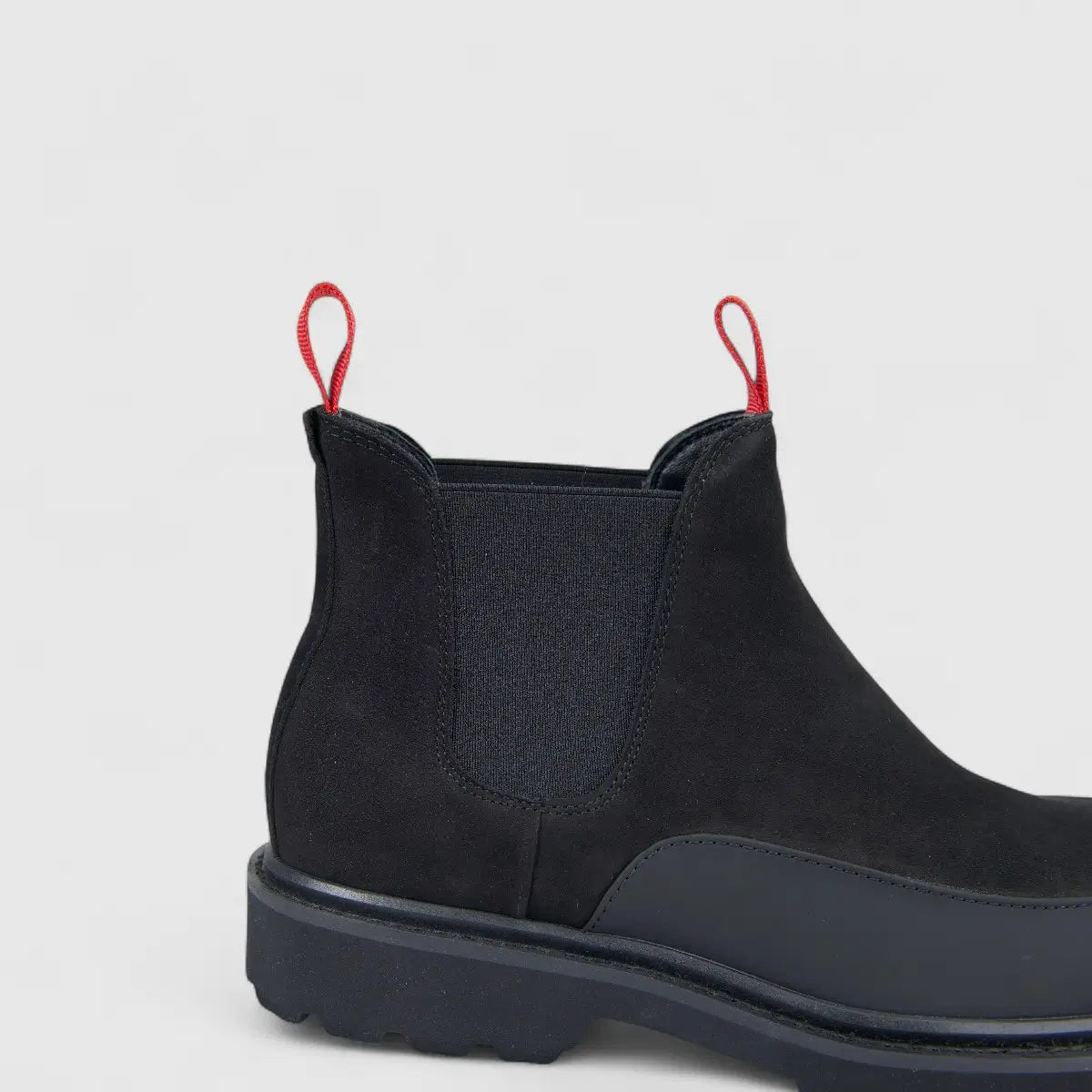 Formales Men's Leather Chunky Sole Chelsea Boot FW267003 Black FD3