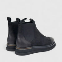 Formales Men's Leather Chunky Sole Chelsea Boot FW267005 Black FD5