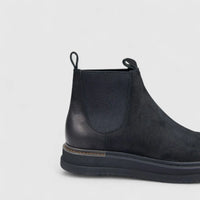 Formales Men's Leather Chunky Sole Chelsea Boot FW267005 Black FD5