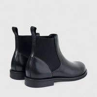 Formales Men's Leather Chelsea Boot FW267006 Black FD6