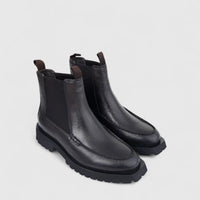 Formales Men's Leather Chunky Sole Chelsea Boot FW267007 Coffee FD7