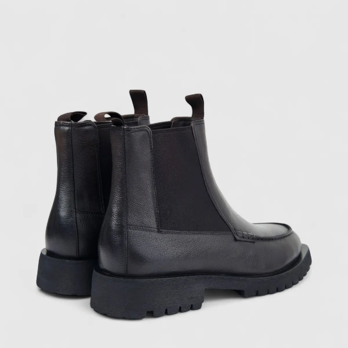 Formales Men's Leather Chunky Sole Chelsea Boot FW267007 Coffee FD7