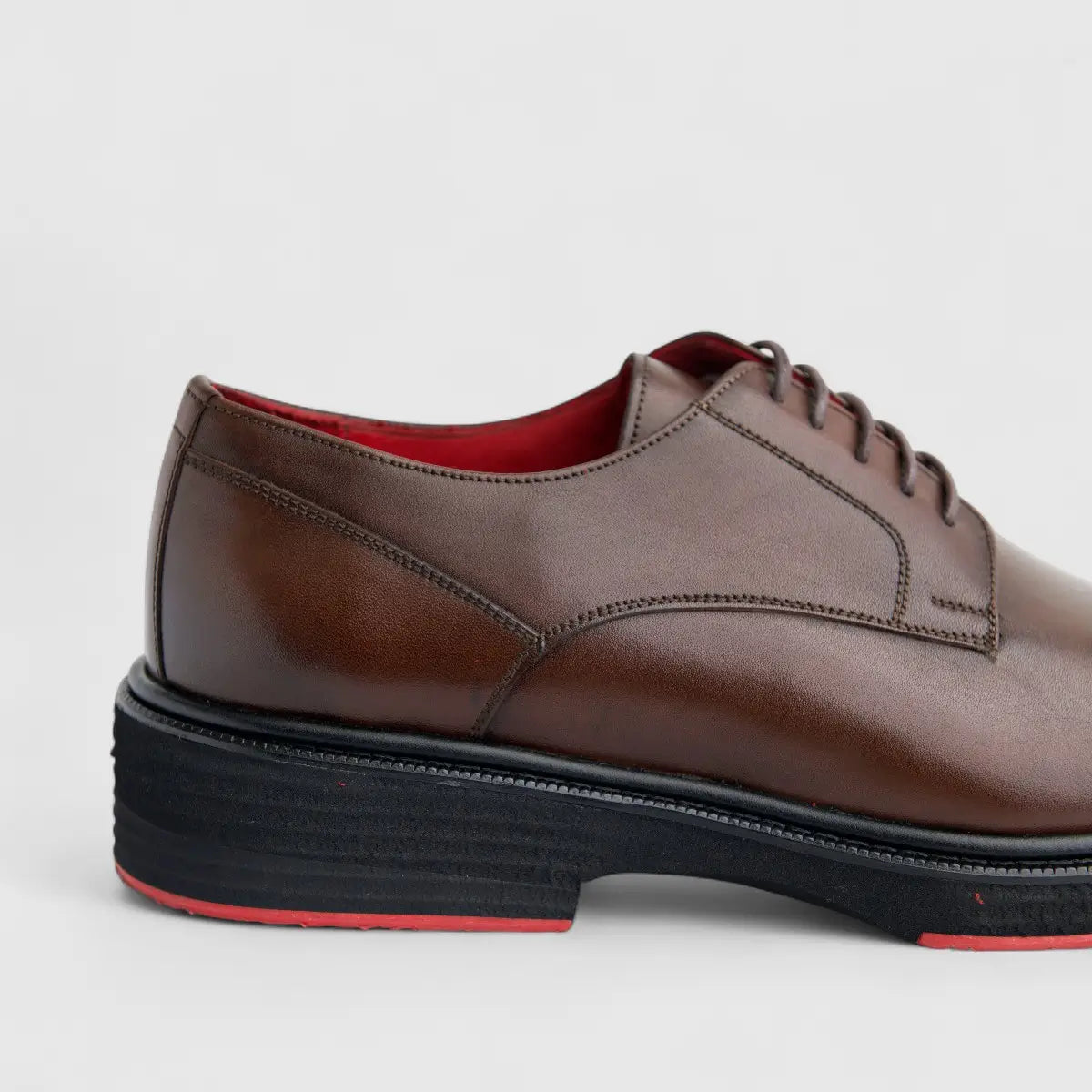 Formales Men's (UK4 TO UK12) Leather Chunky Sole Lace Up With Punched Toe 0234 Brown FC144