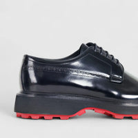 Formales Men's Leather Chunky Sole Lace Up 0495 Black FC114