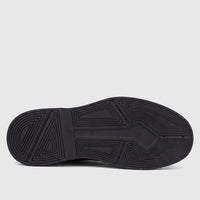 Black Formales Men's Leather Chunky Sole Lace Up 2440 shoe sole, bottom view, showing a geometric traction pattern and size