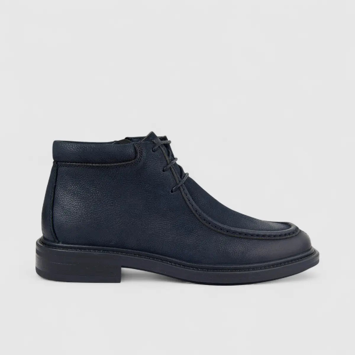 Formales Men's Leather Chunky Sole Lace Up Boot FD265009 Navy FD10