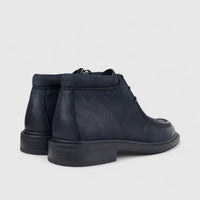 Formales Men's Leather Chunky Sole Lace Up Boot FD265009 Navy FD10