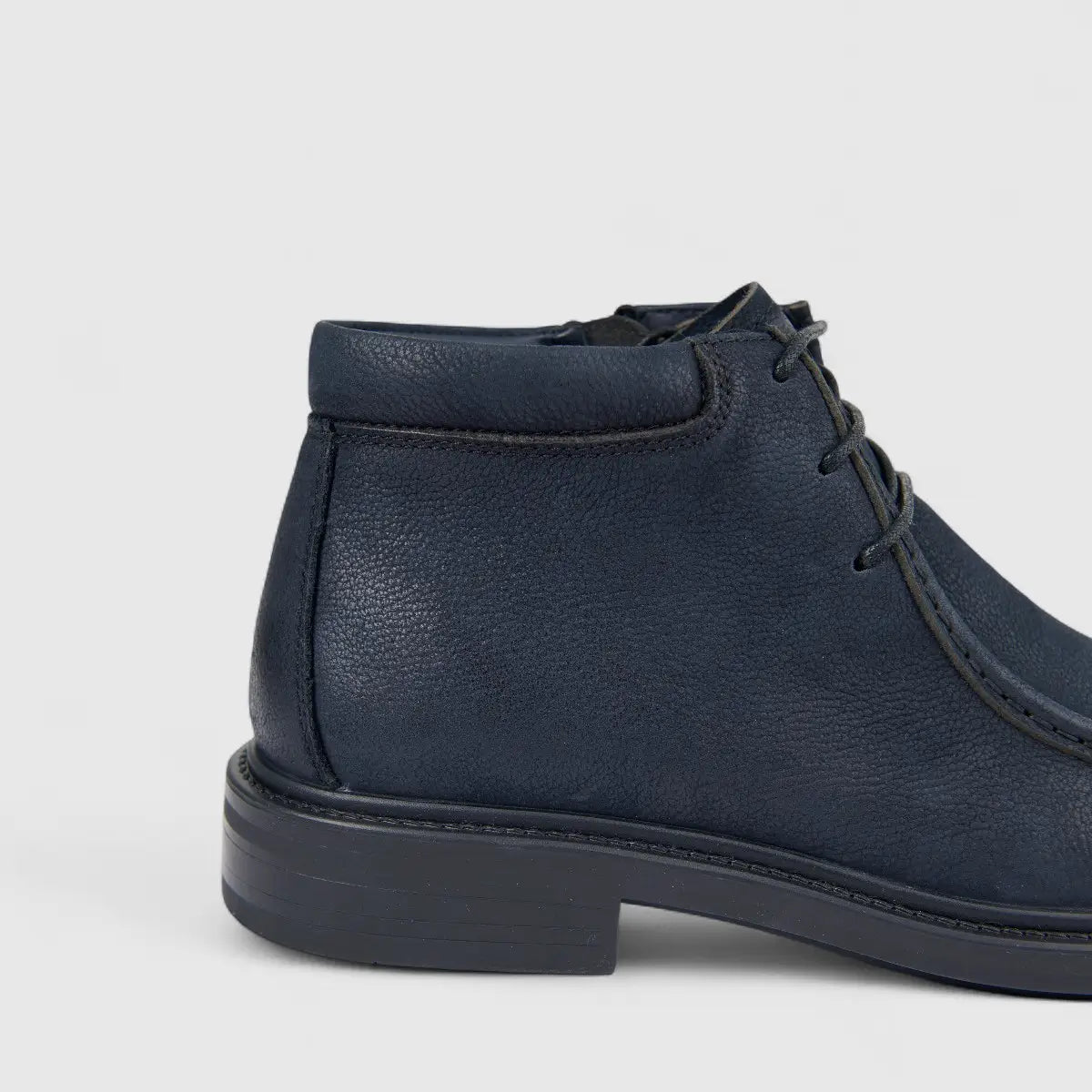 Formales Men's Leather Chunky Sole Lace Up Boot FD265009 Navy FD10