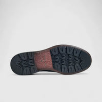 Formales Mens Leather Chunky Sole Lace Up FM2025-832 Black FK20