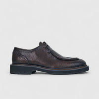 Formales Men's Leather Chunky Sole Lace Up FM2025-834 Coffee FK18