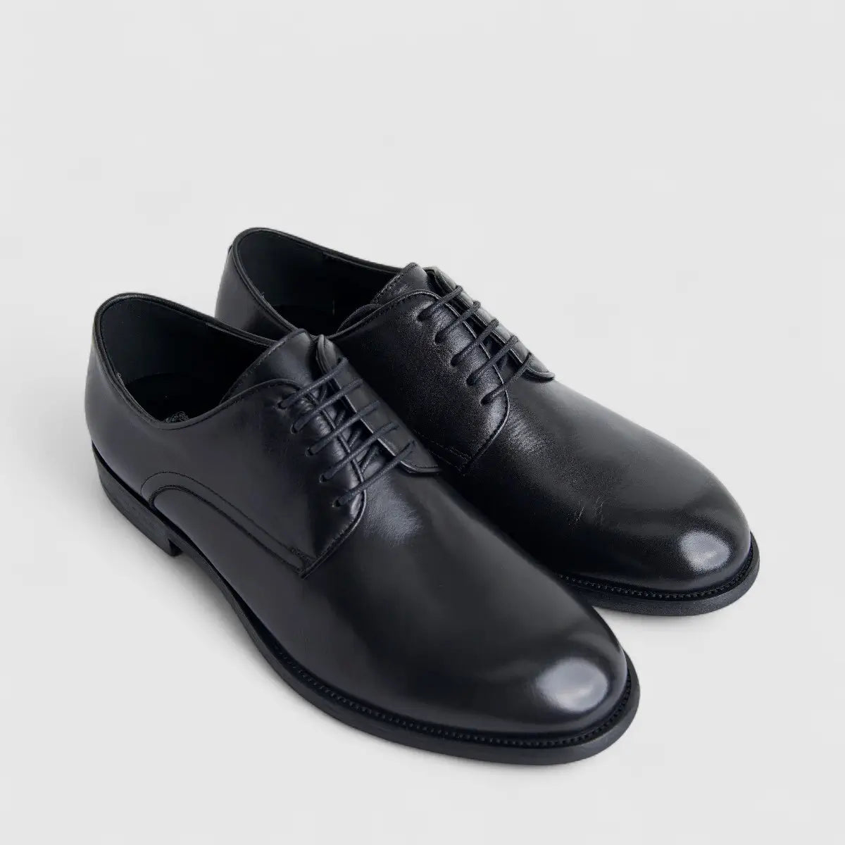 Formales Leather Oxford Shoes with Chunky Sole, Black