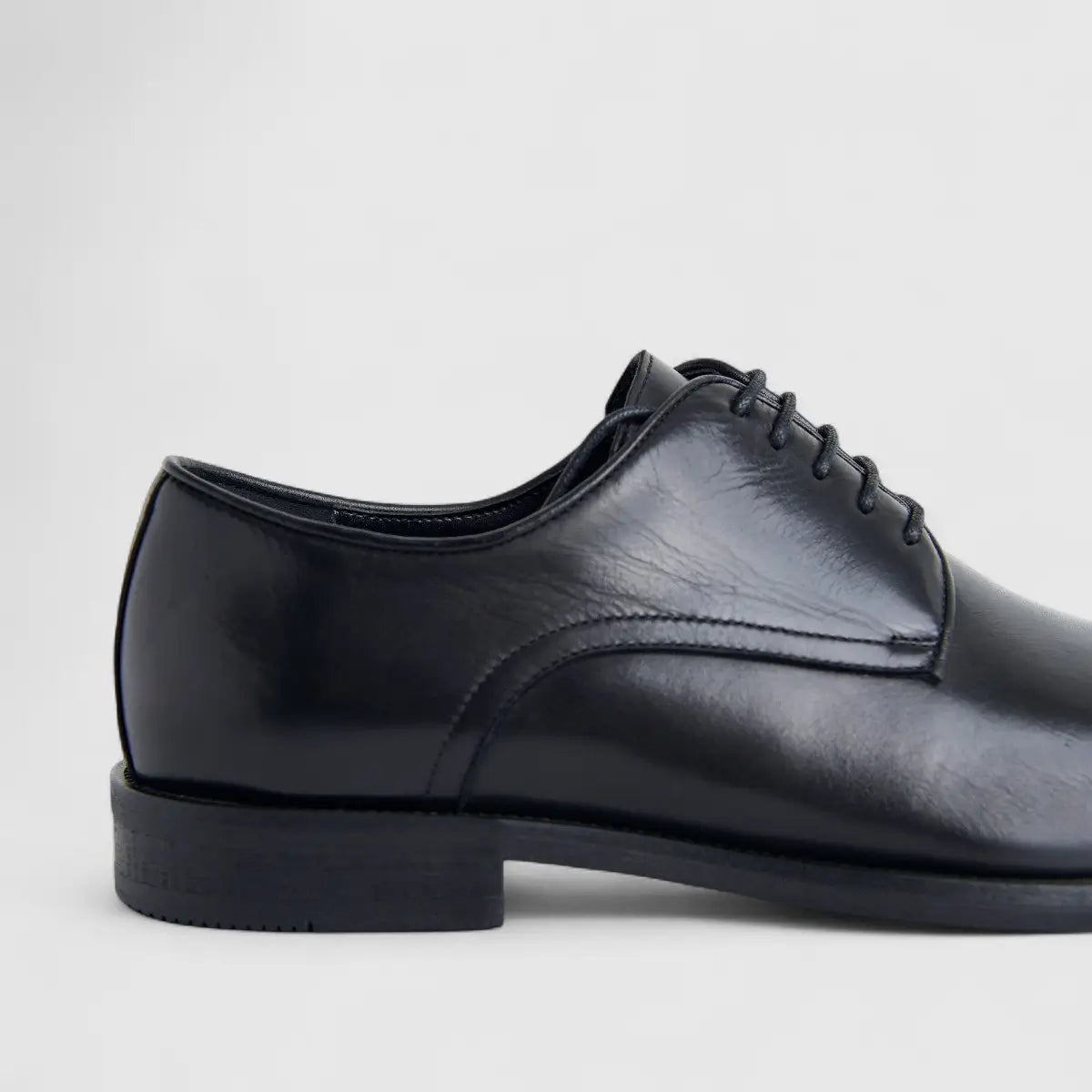 Formales Leather Oxford Shoes with Chunky Sole, Black