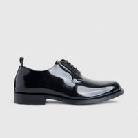Formales Men's Leather Chunky Sole Lace Up FM2025-845 Black FK58