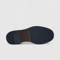 Formales Men's Leather Chunky Sole Slip On FM2025-841 Black FK38