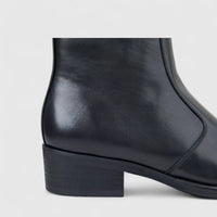 Formales Men's Leather Dress Boot With Cuban Heel FY266012 Black FD20