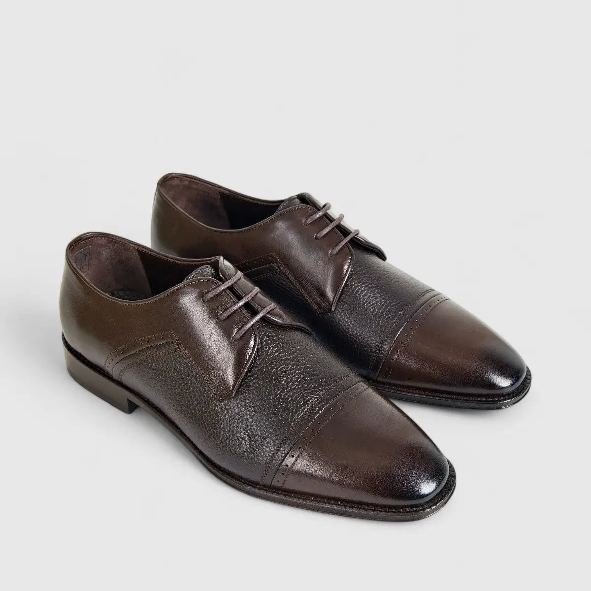 Formales Men's Leather Lace Up 0528 Brown FC126
