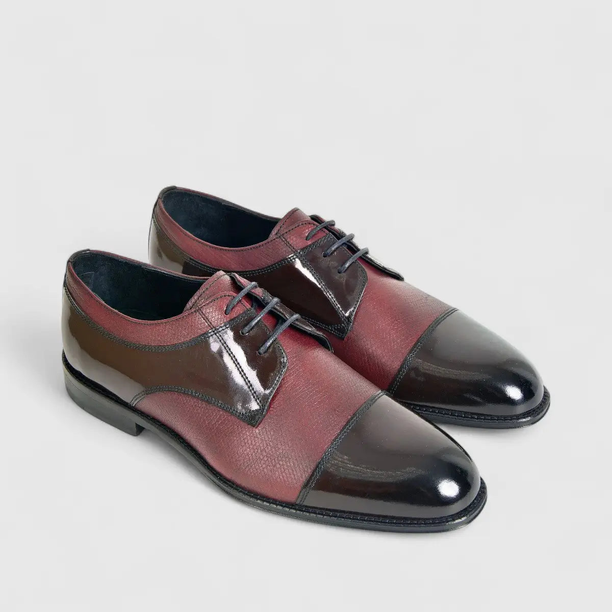 Formales Men's Leather Lace Up 0529 Burgundy FC125