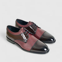 Formales Men's Leather Lace Up 0529 Burgundy FC125
