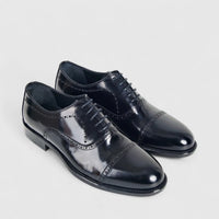Formales Men's Leather Lace Up 1109 Black FC113