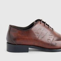 Formales Men's Leather Lace Up AAD19-1C Coffee EL130