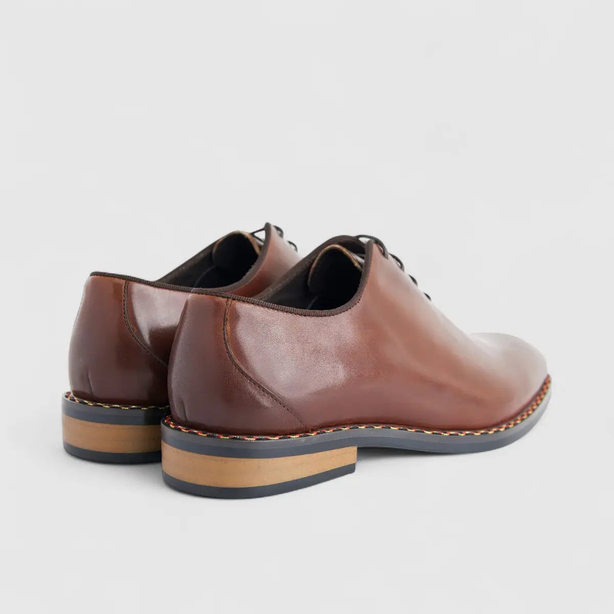 Formales Men's Leather Lace Up AAD33-1 Brown EL132