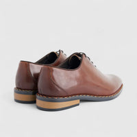 Formales Men's Leather Lace Up AAD33-1 Brown EL132