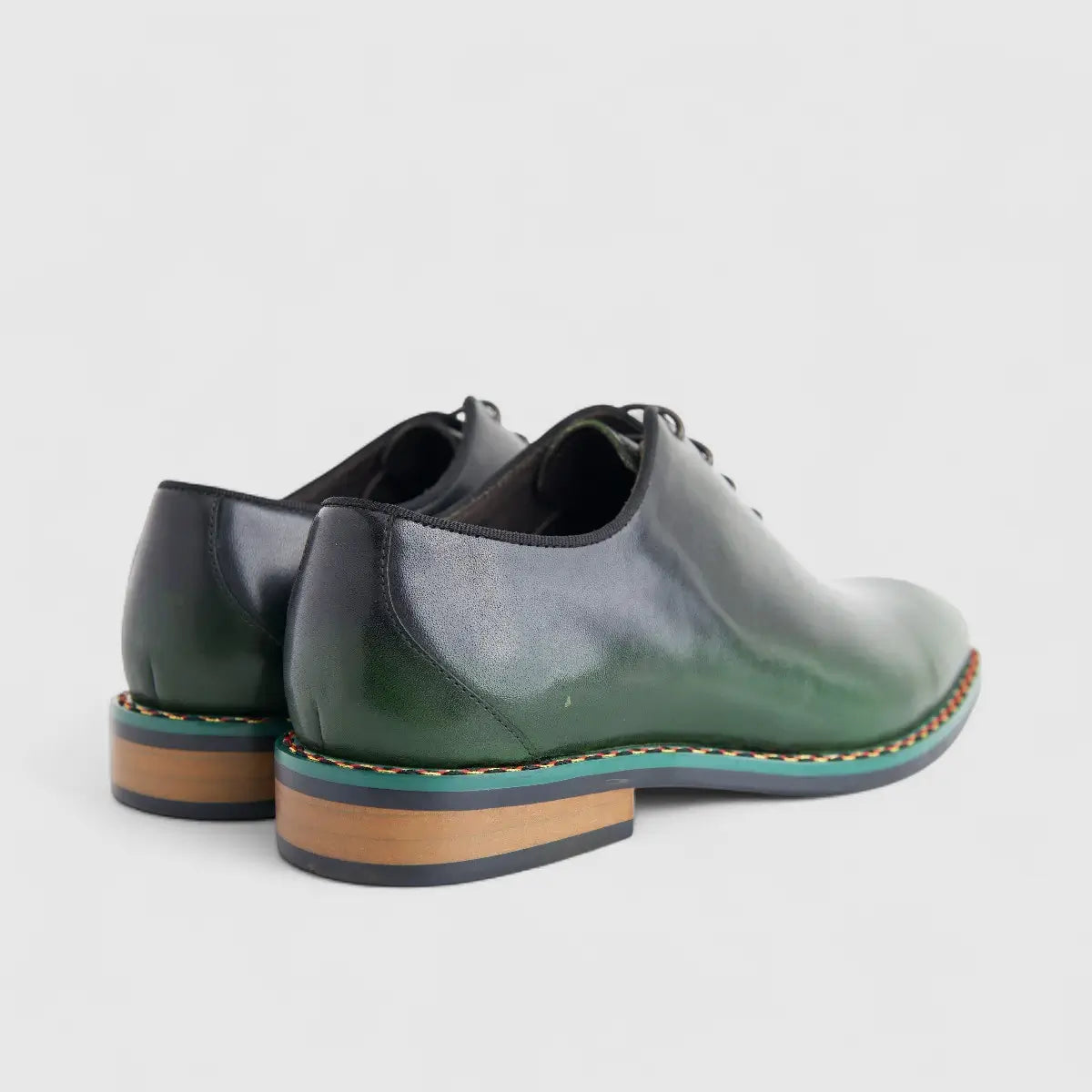 Formales Men's Leather Lace Up AAD33-1 Green EL132
