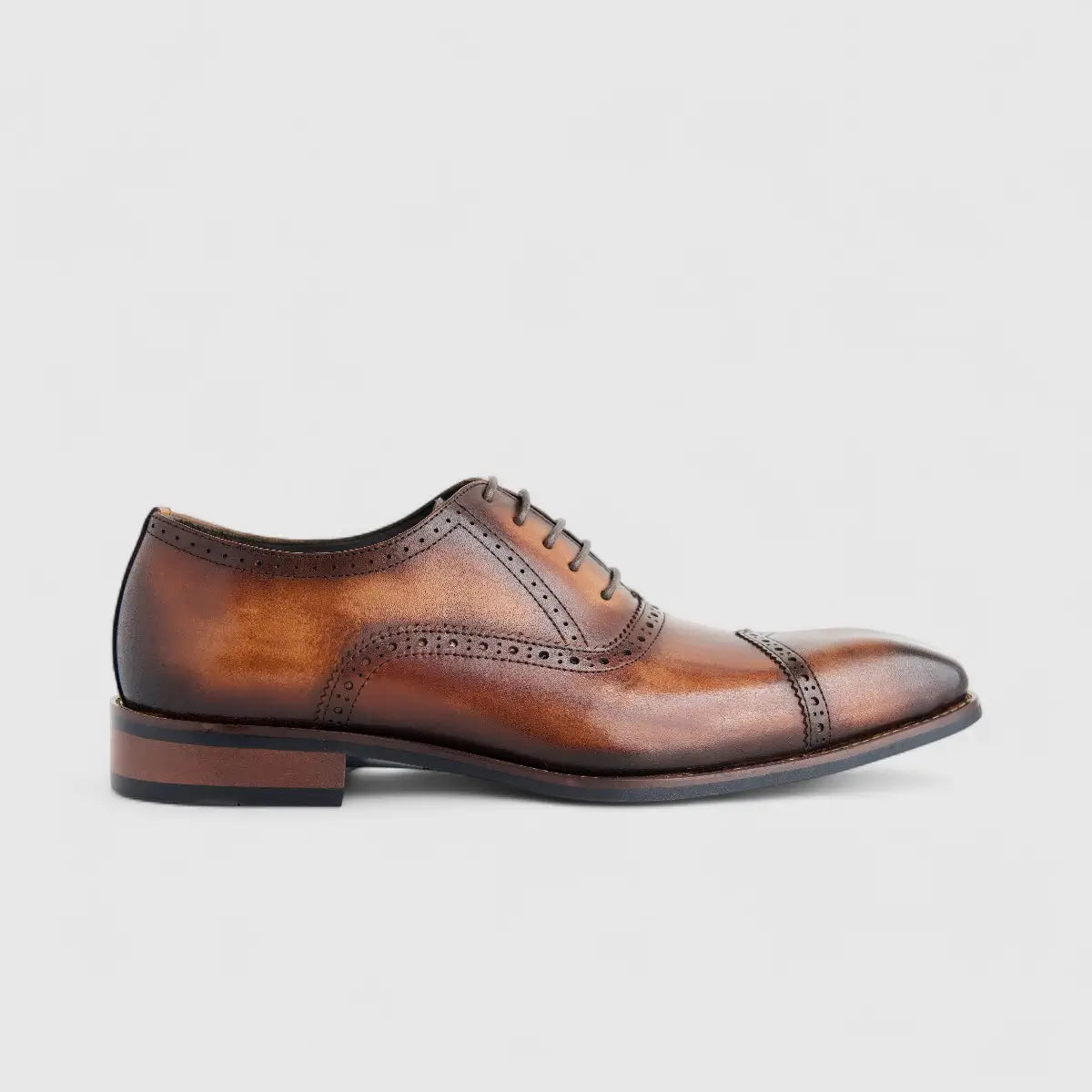 Formales Men's Leather Lace Up AAD7-5 Brown EL131