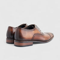 Formales Men's Leather Lace Up AAD7-5 Brown EL131