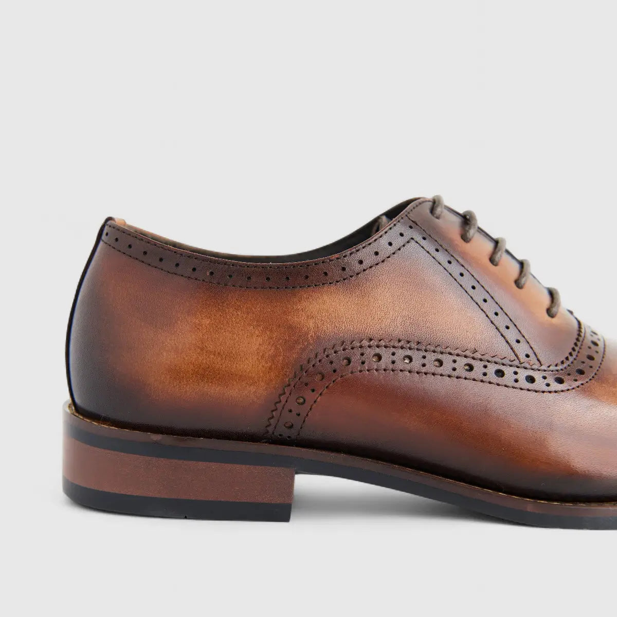 Formales Men's Leather Lace Up AAD7-5 Brown EL131