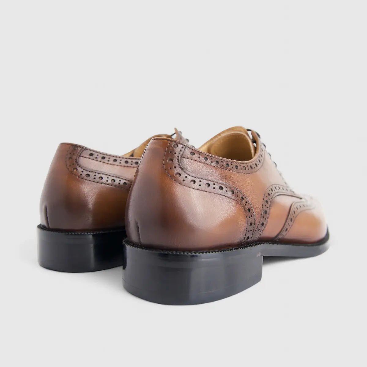 Formales Men's Leather Lace Up Brouge AE5288-821 Brown EL122