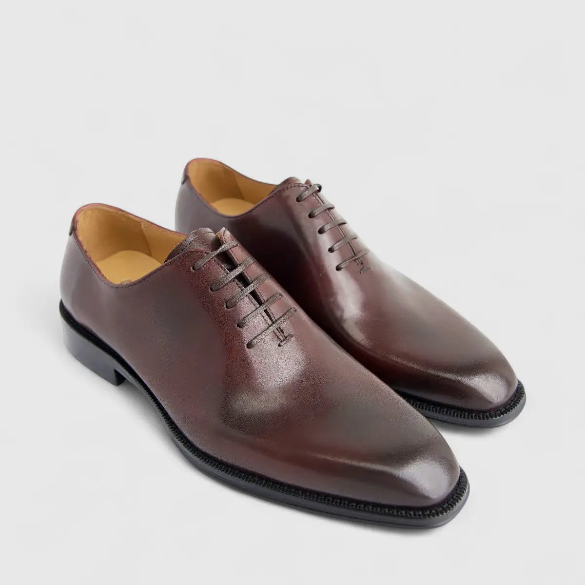 Formales Men's Leather Lace Up AE5302-105 Wine EL121