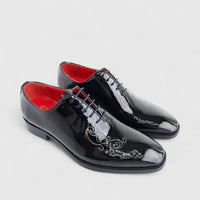 Formales Men's Leather Lace Up AE5329-503 Black Patent EL127