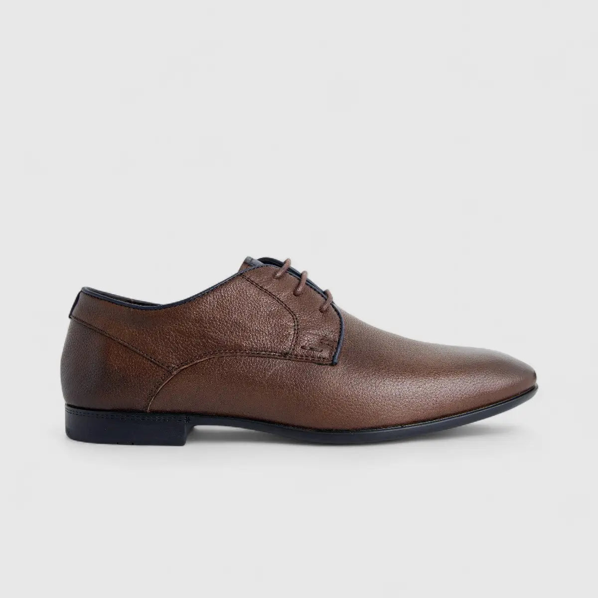 Formales Men's Leather Lace Up Shoe FM2025-819 Coffee FK46