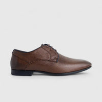 Formales Men's Leather Lace Up Shoe FM2025-819 Coffee FK46