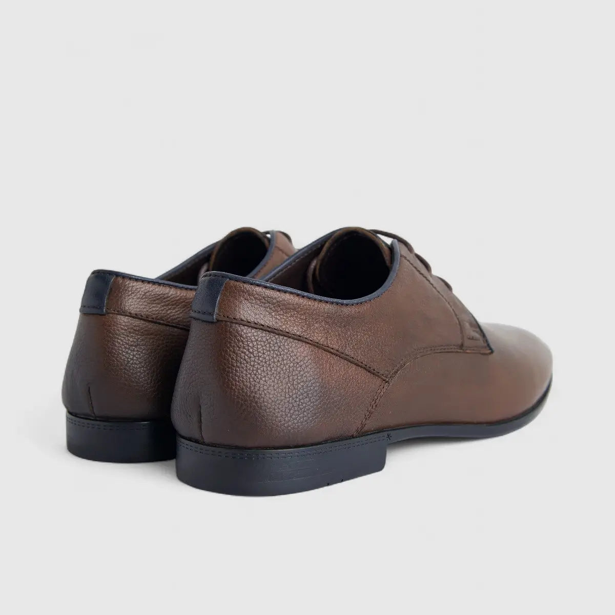 Formales Men's Leather Lace Up Shoe FM2025-819 Coffee FK46