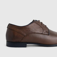 Formales Men's Leather Lace Up Shoe FM2025-819 Coffee FK46
