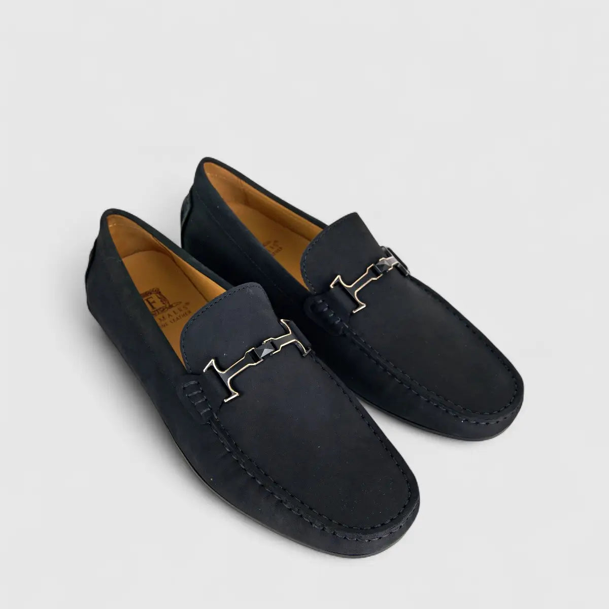 Formales Men's Leather Loafer FM2025-808 Black FK14