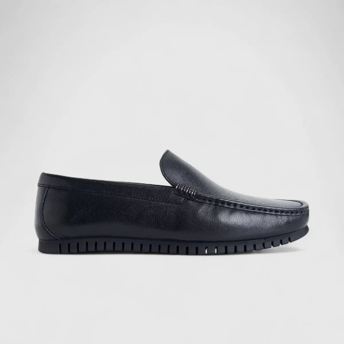 Formales Men's Leather Loafer FM2025-809 Black FK41